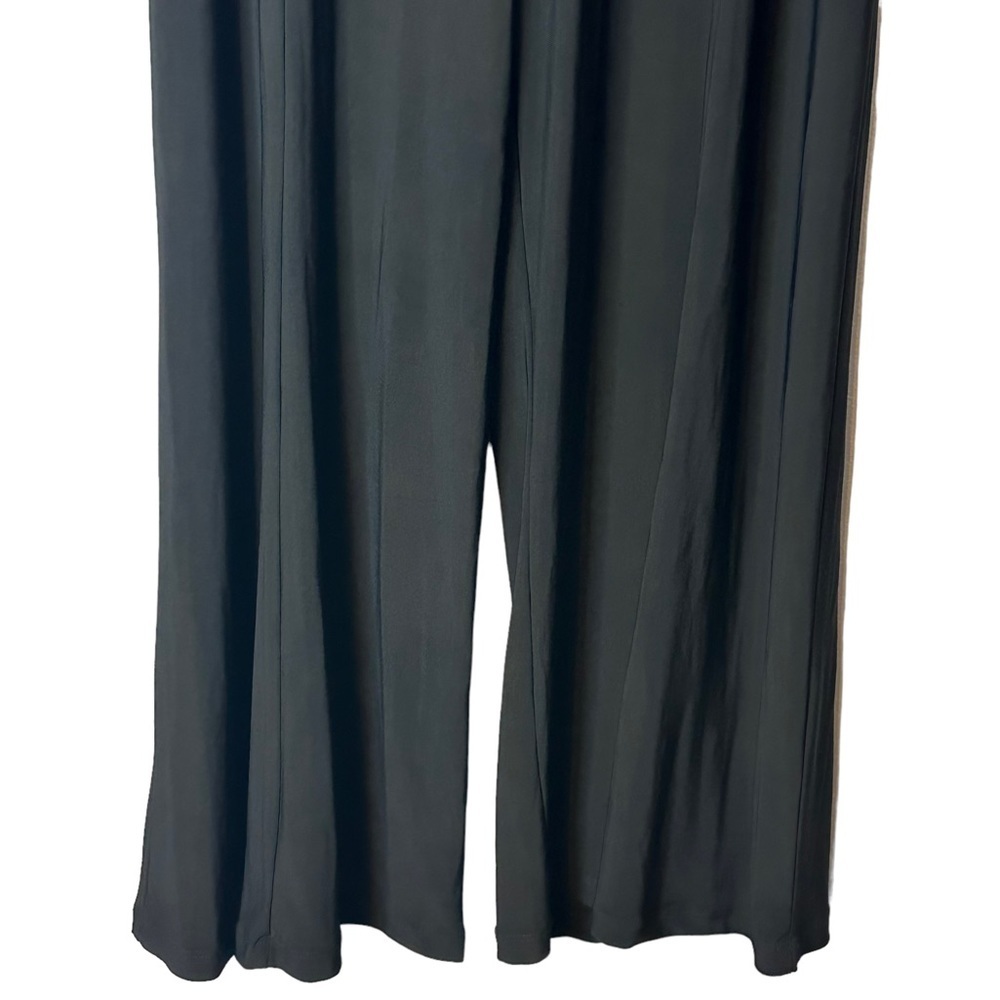 Marina Black Elastic Pull On Dress Pants Size 16 Style 28027‎ 28028 USA Wide Leg - Picture 3 of 9